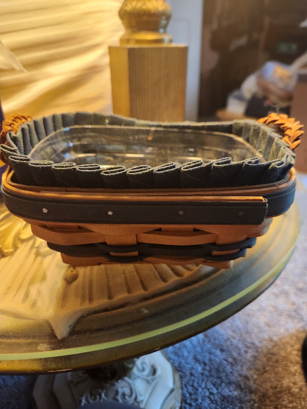 Longaberger Brown Handwoven Collector’s Basket - Century Celebration